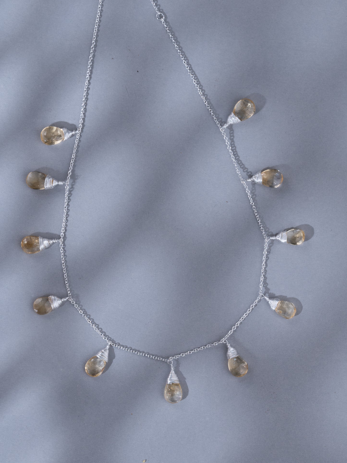 Aliza Silver Stone Necklace