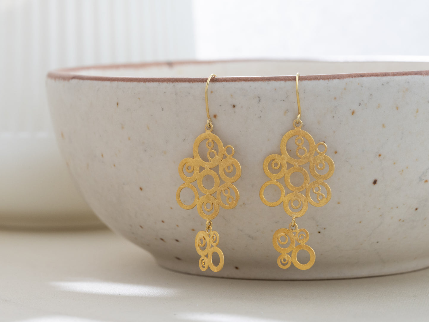 Chakrika Gold-Polish Earrings