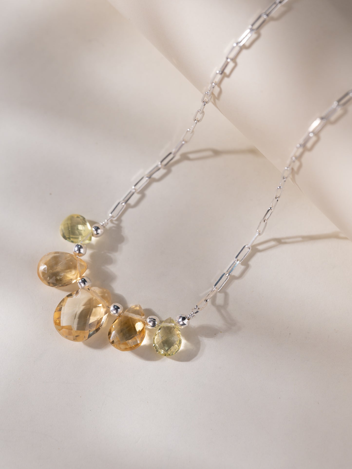Inara Silver Stone Necklace