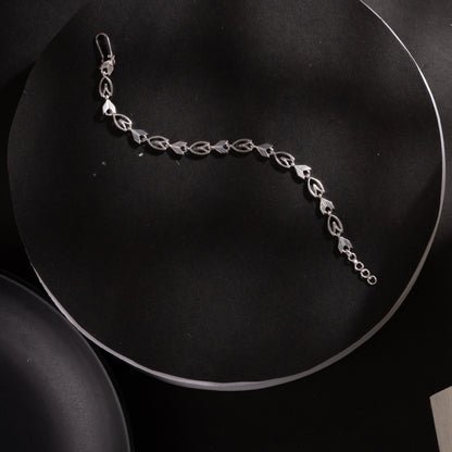 Leaf Link Silver bracelet
