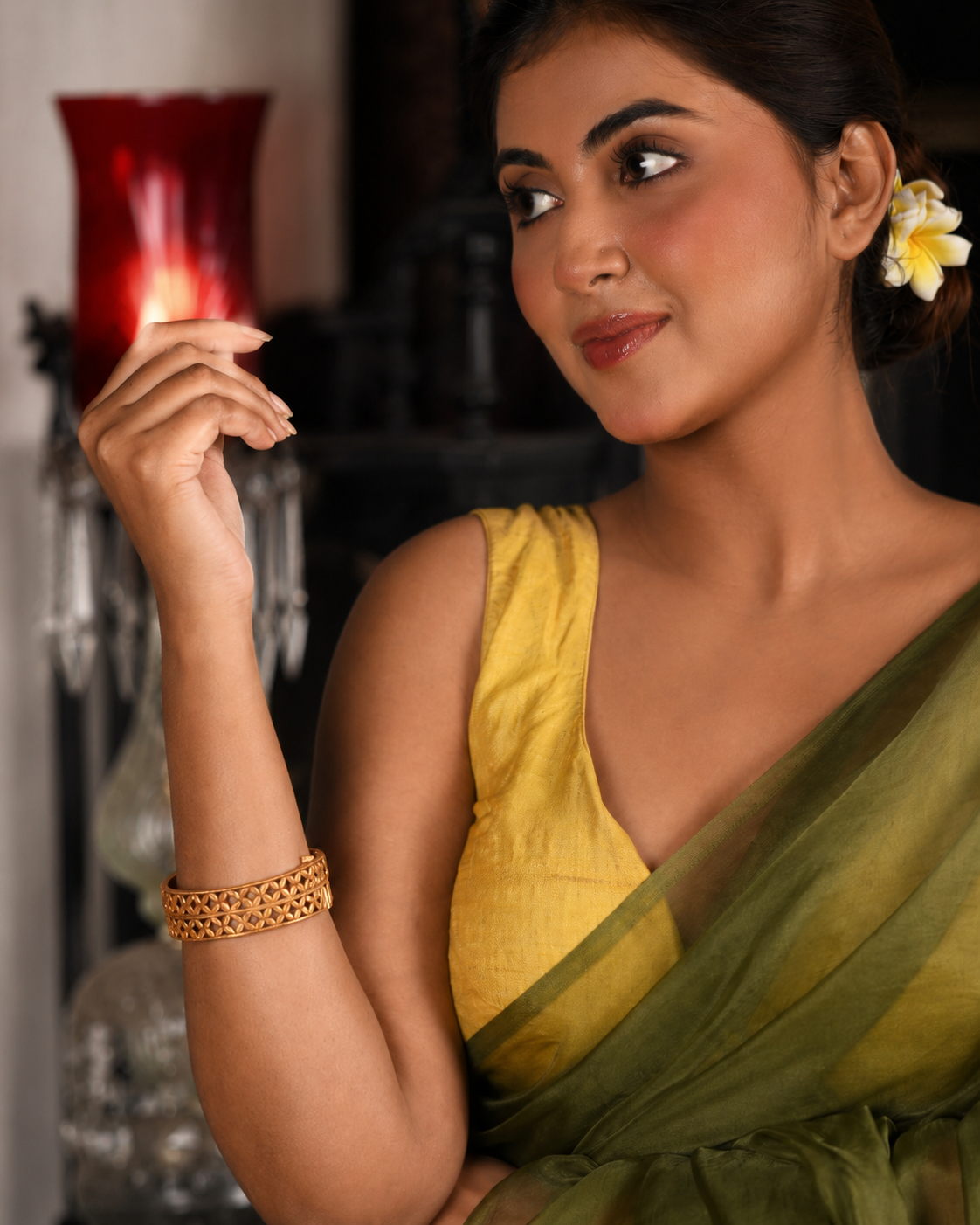 Noor Gold-Tone Openwork Bangles
