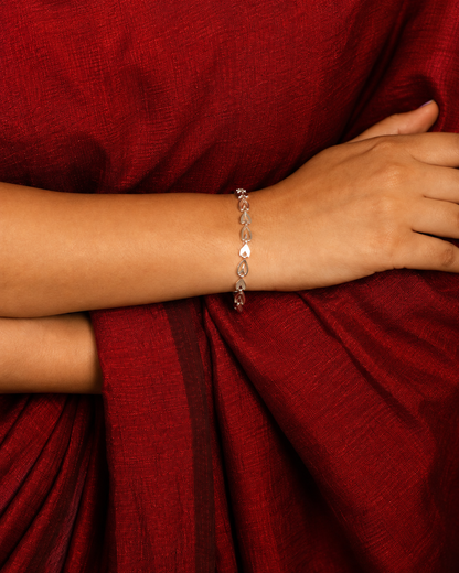 Leaf Link Silver bracelet