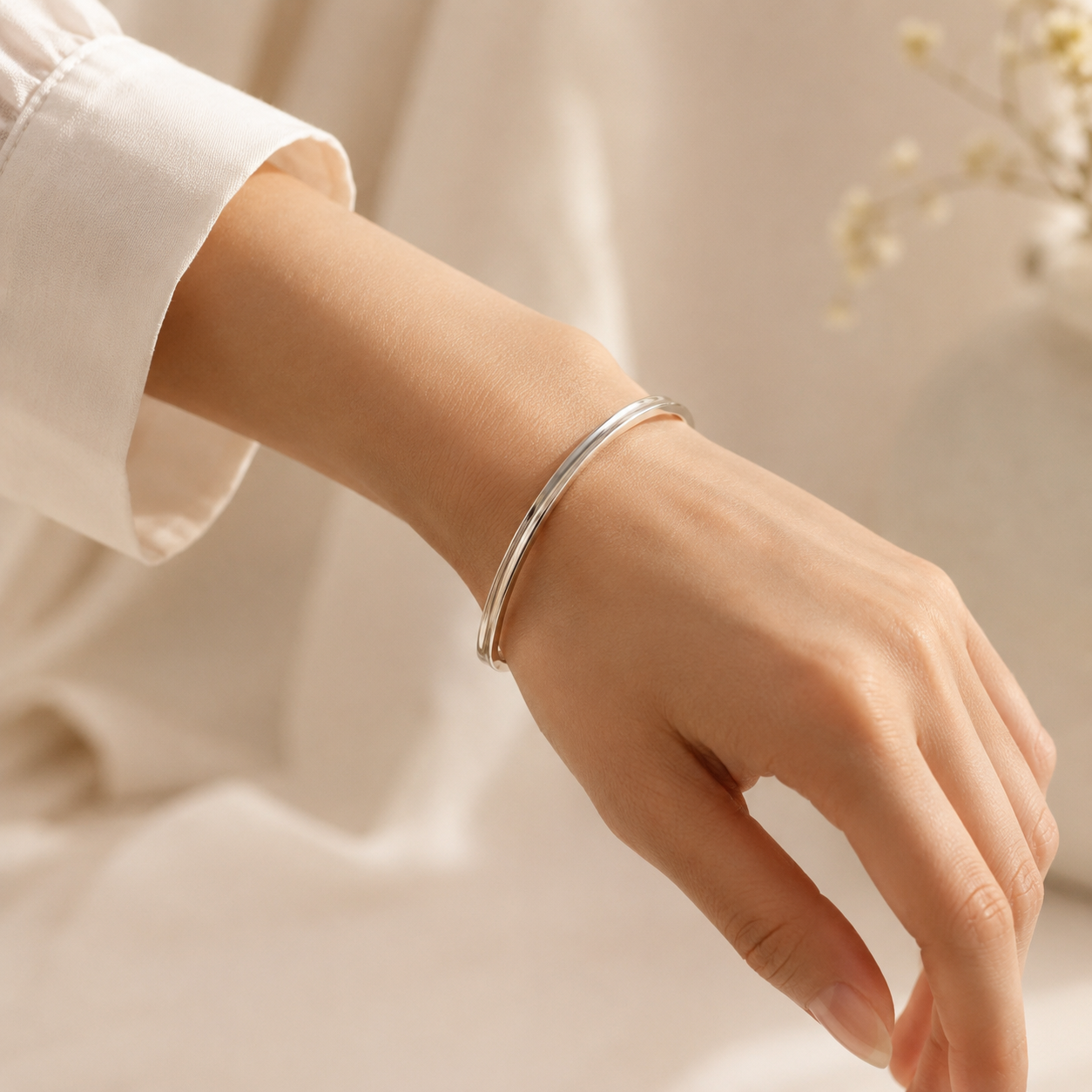 Nitya Silver Bracelet