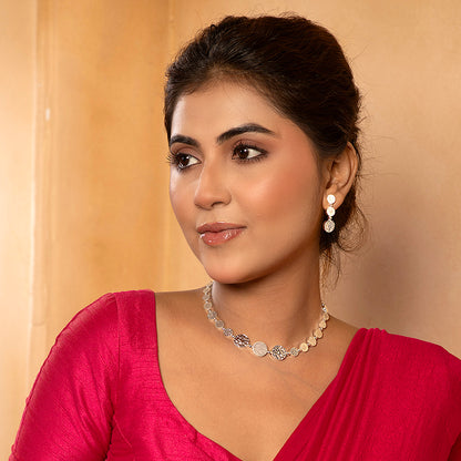 Samaira Silver Necklace Set
