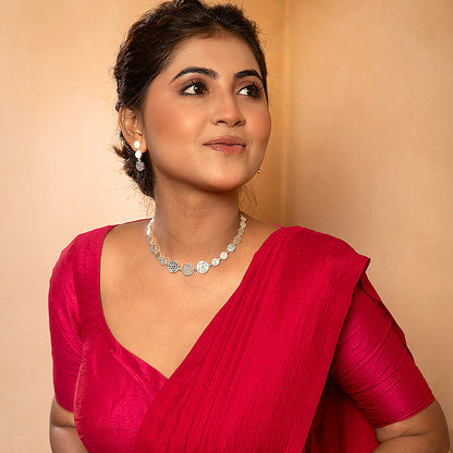Samaira Silver Necklace Set