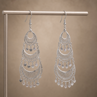 Sufi Chandrakala Statement Earrings