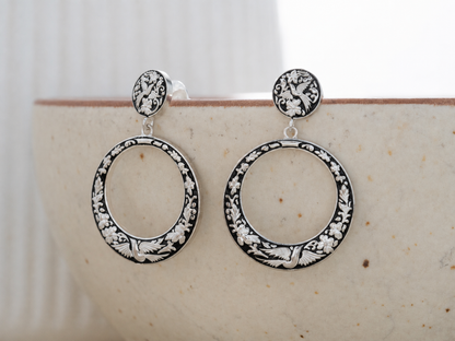 Riddhima Silver Earrings