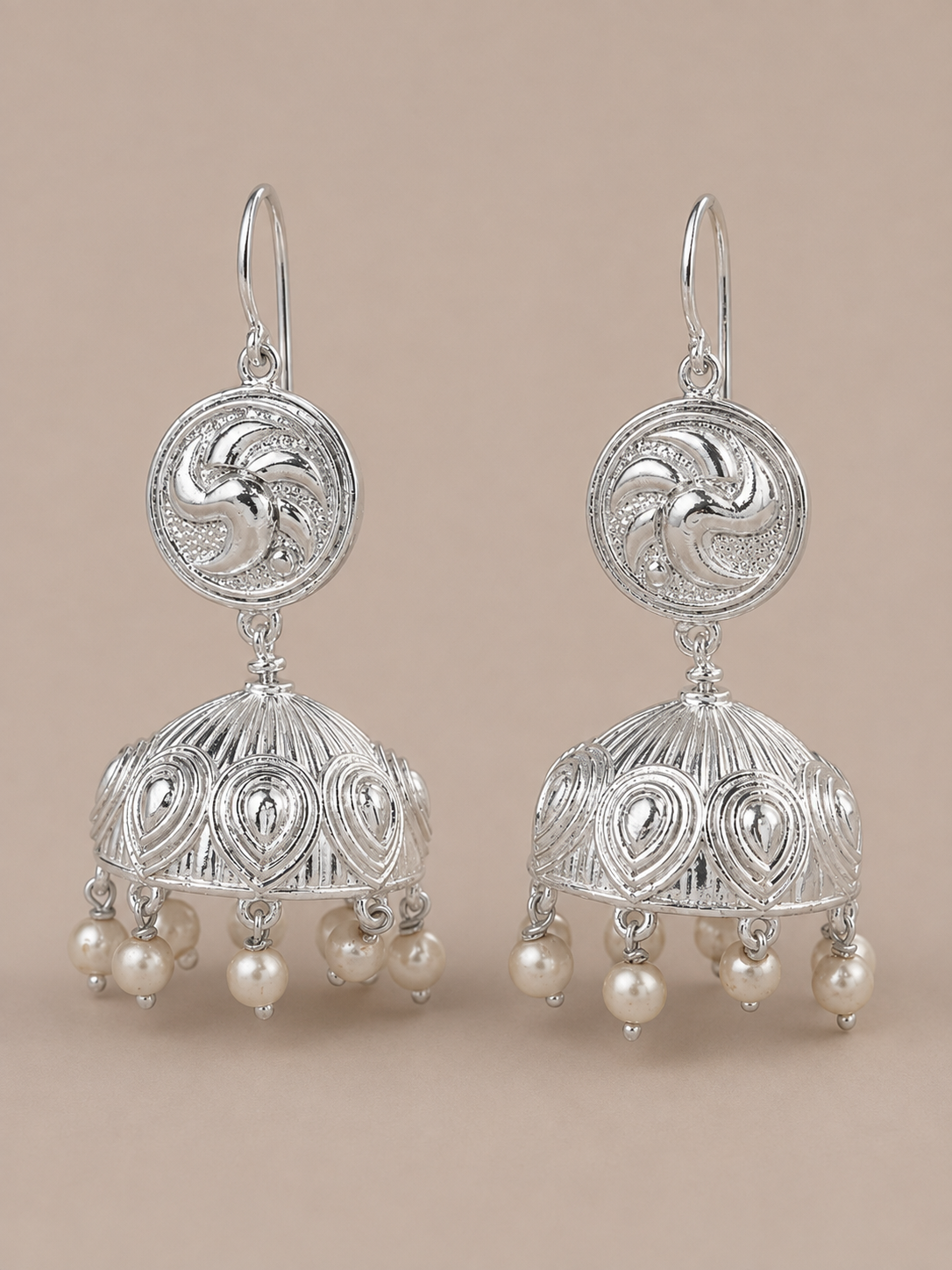 Aaradhya Silver Jhumka
