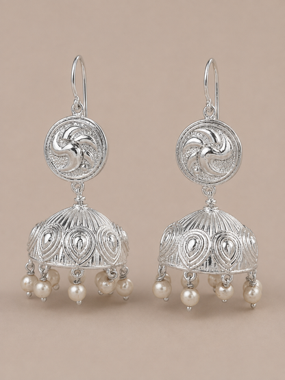 Aaradhya Silver Jhumka