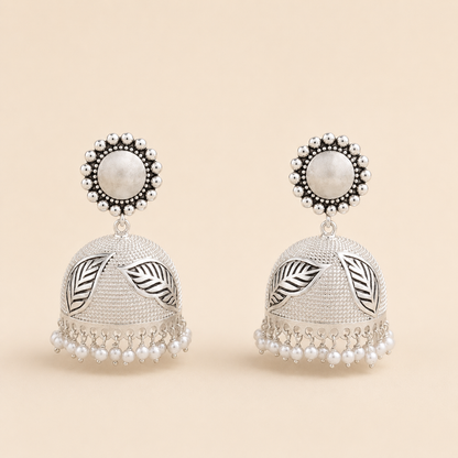 Kashvi Silver Jhumka