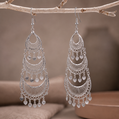 Sufi Chandrakala Statement Earrings
