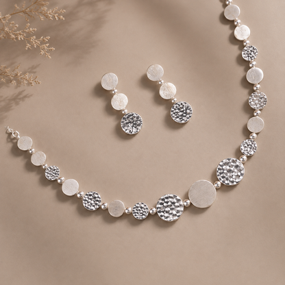 Samaira Silver Necklace Set
