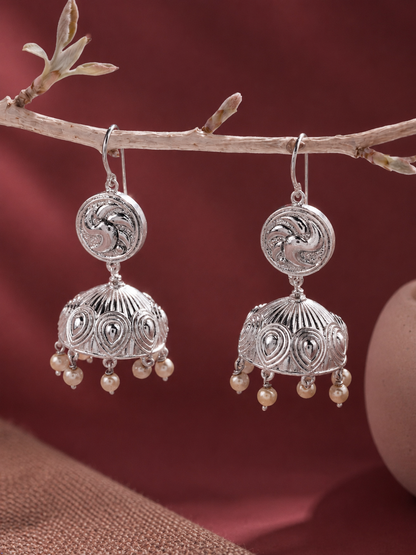 Aaradhya Silver Jhumka