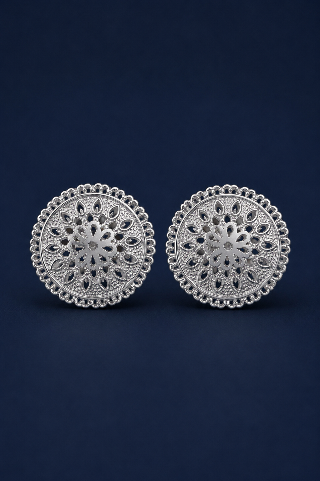 Kumud Silver Studs