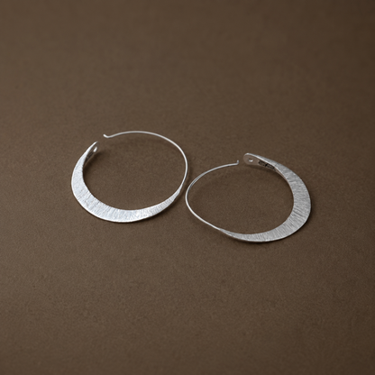 Sara Silver Hoops