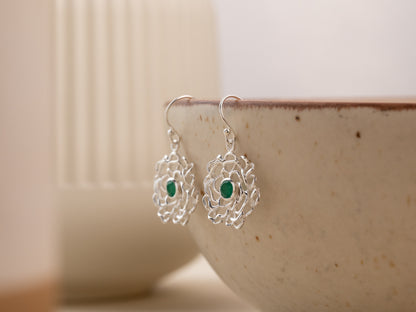 Aafreen Silver Earrings