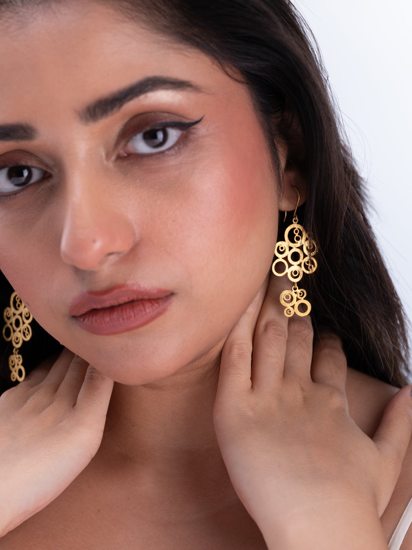 Chakrika Gold-Polish Earrings