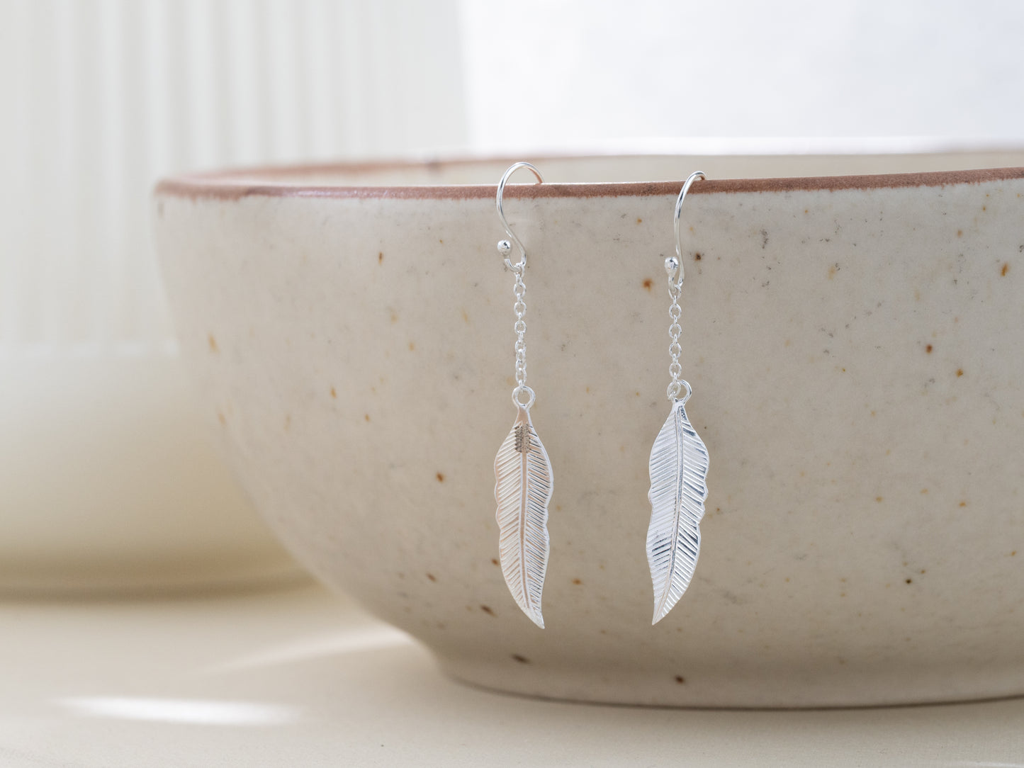Ila Silver Leaf Earrings