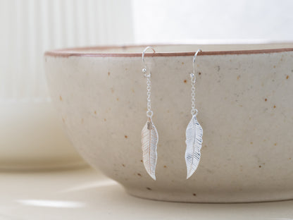 Ila Silver Leaf Earrings