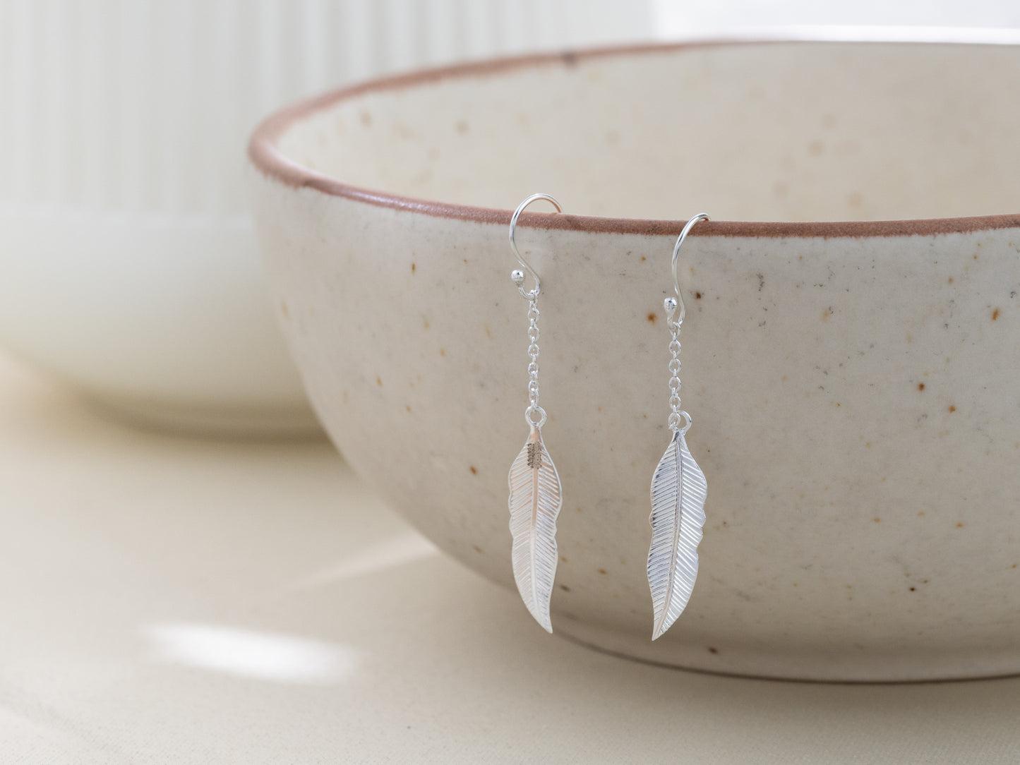 Ila Silver Leaf Earrings