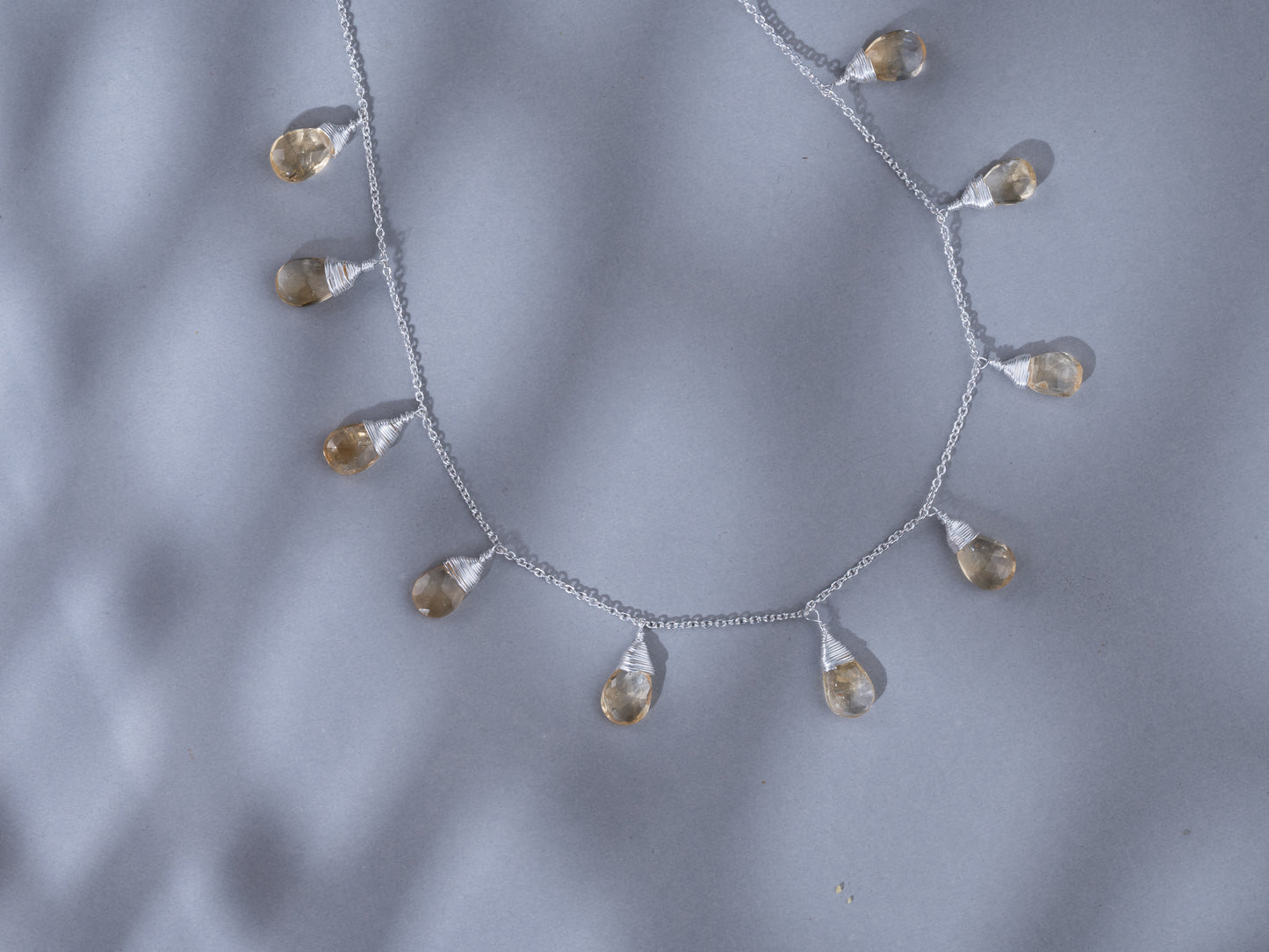 Aliza Silver Stone Necklace