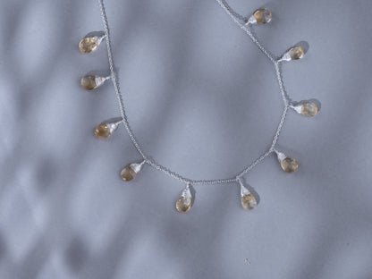 Aliza Silver Stone Necklace