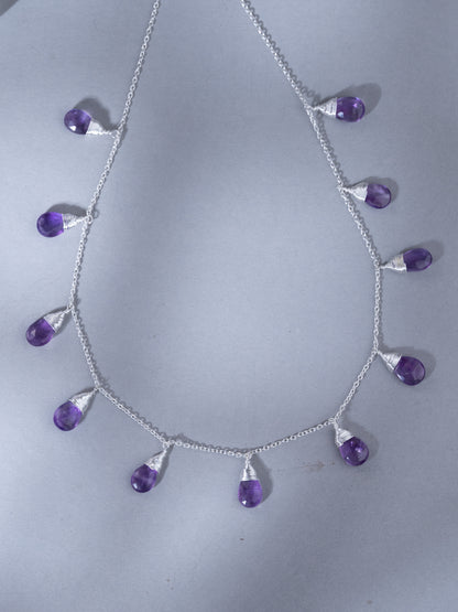 Ameera Silver Stone Necklace