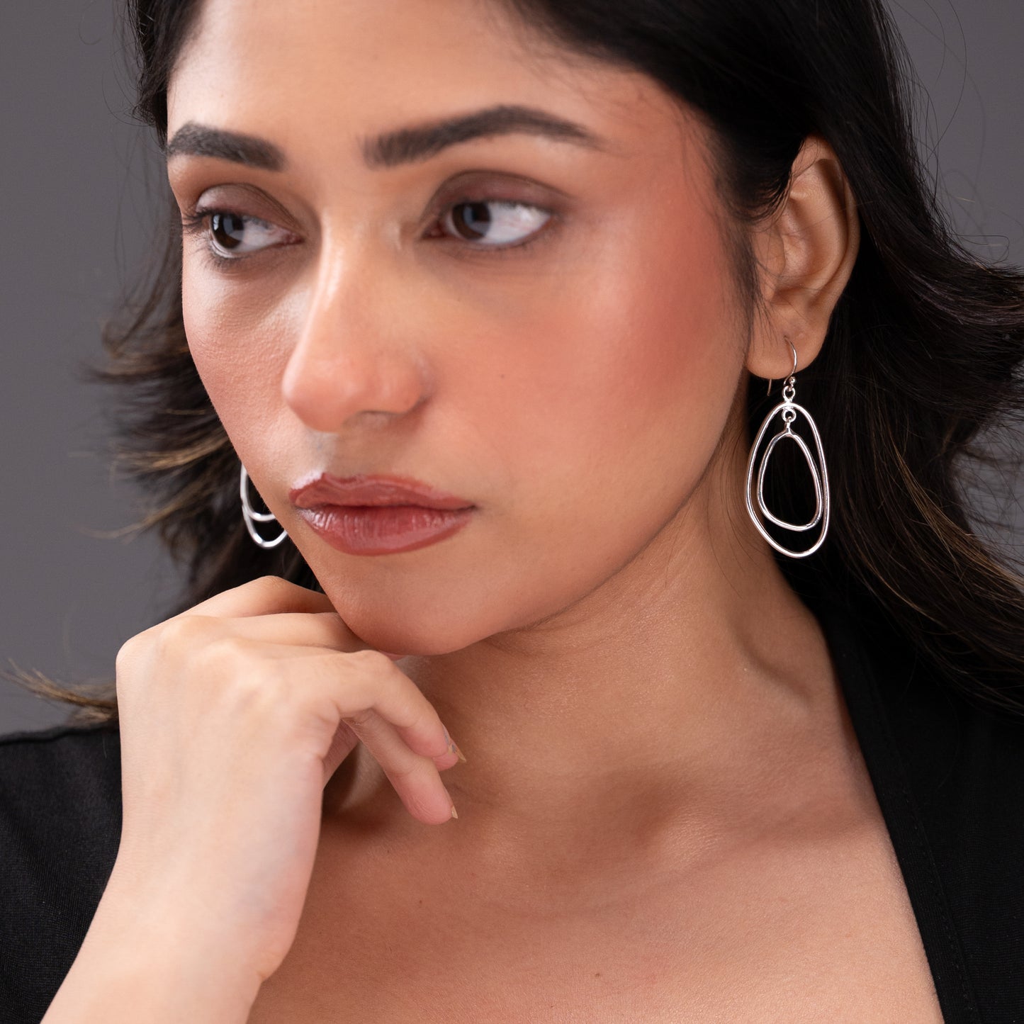 Navya Silver Earrings