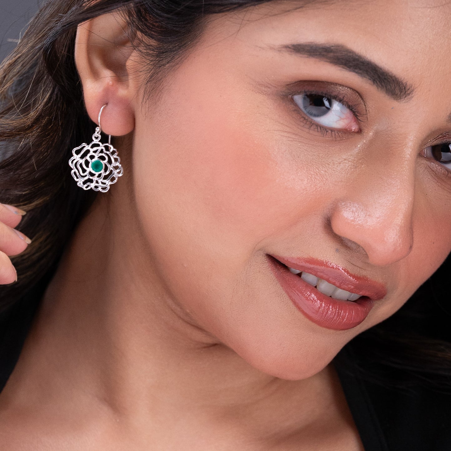 Aafreen Silver Earrings