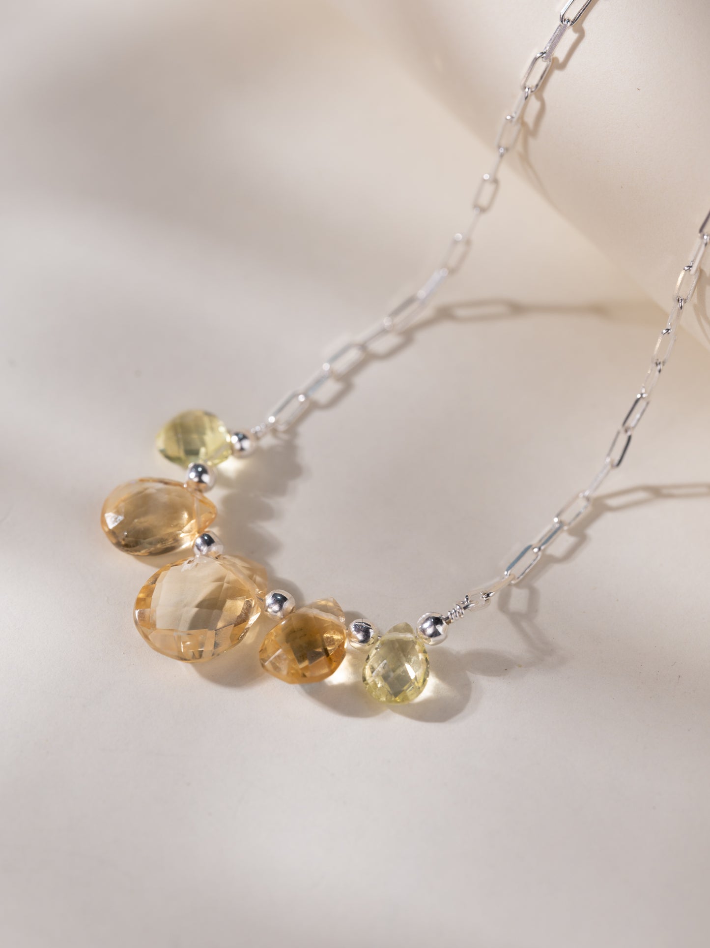 Inara Silver Stone Necklace
