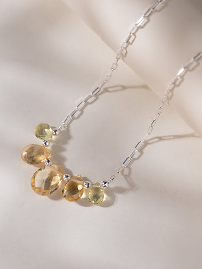 Inara Silver Stone Necklace