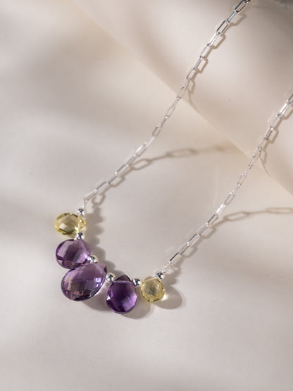 Ishara Silver Stone Necklace