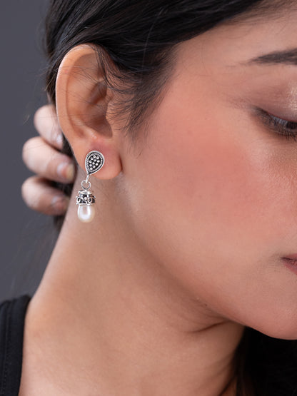 Mukta Antique Pearl Jhumka