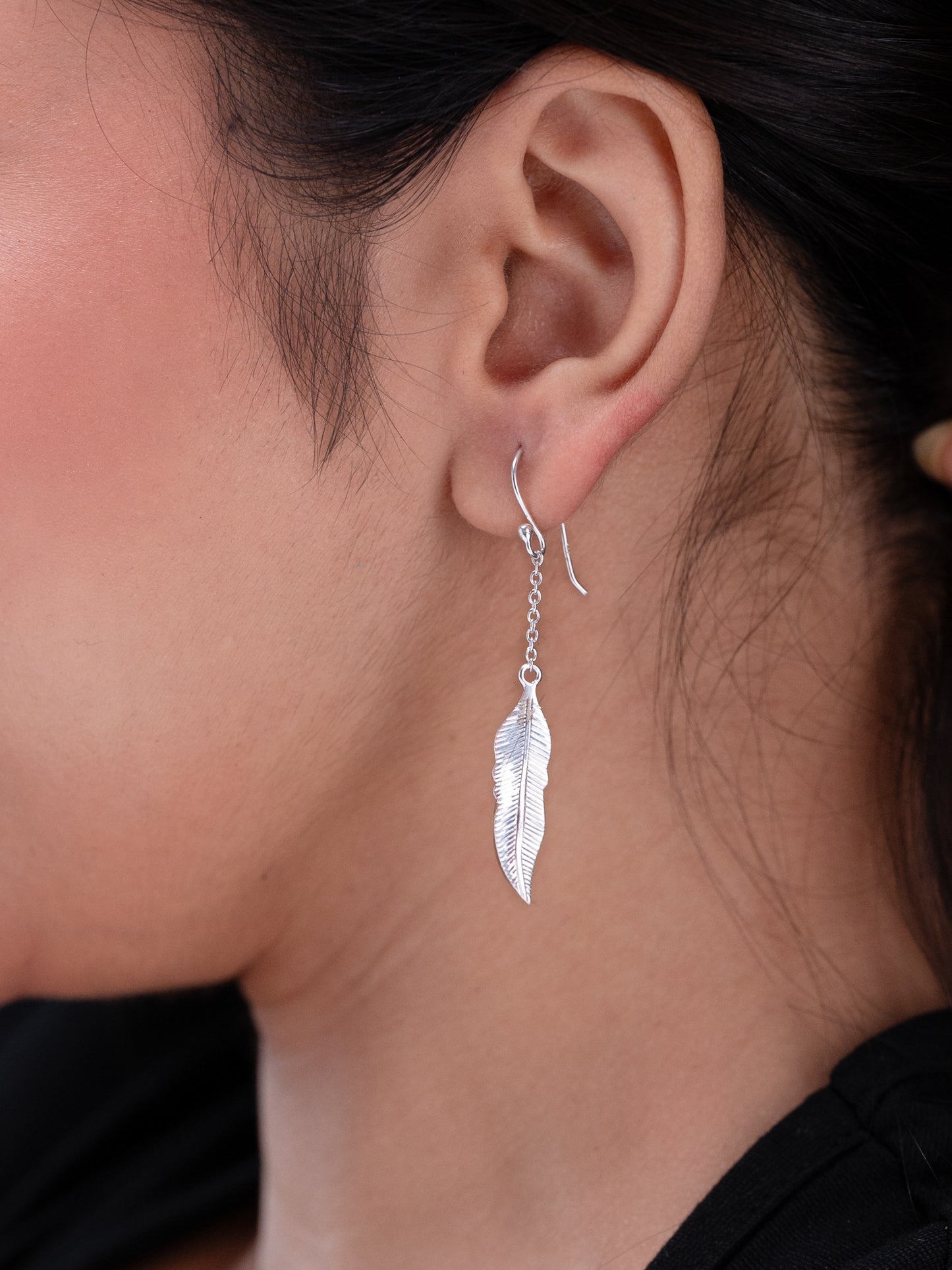 Ila Silver Leaf Earrings