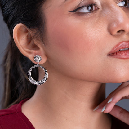 Riddhima Silver Earrings