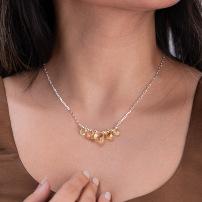 Inara Silver Stone Necklace