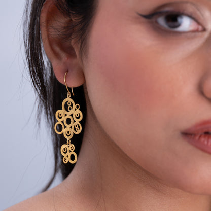 Chakrika Gold-Polish Earrings