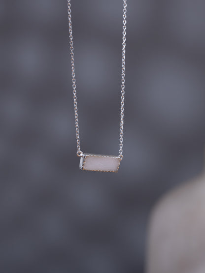 Saumya Silver Stone Necklace