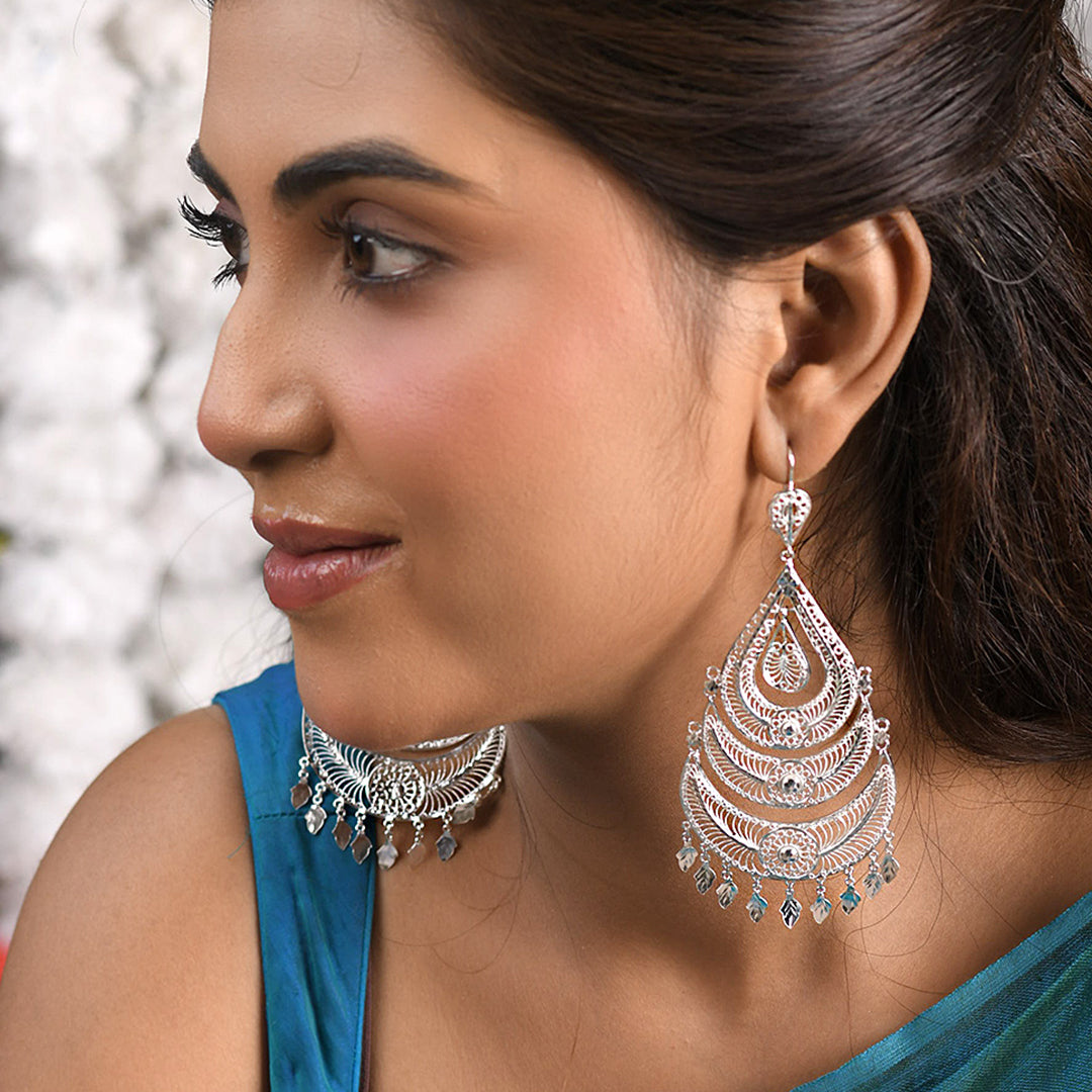 Sufi Ada Chaandbali Earrings