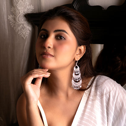 Sufi Chandrakala Statement Earrings